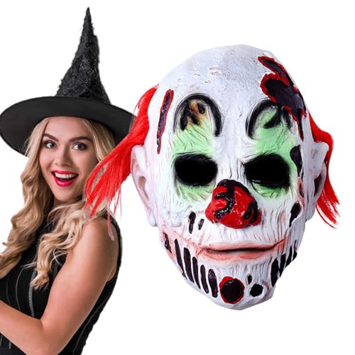 Halloween-Maske, Horror-Maske, Halloween-Gesichtsschutz, Maske für Erwachsene – Cosplay-Kopfbedeckung, böse Gesichtsabdeckung, komplettes Kostüm für Cosplay Halloween-Maske, Horror-Maske, Halloween-Gesichtsschutz, Maske für Erwachsene – Cosplay-Kopfbedeckung, böse Gesichtsabdeckung, komplettes Kostüm für Cosplay von Générique
