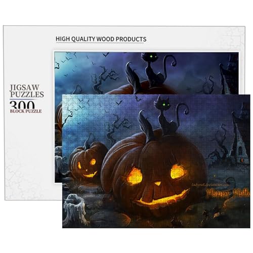 Halloween-Puzzle aus Holz, Halloween-Puzzle, Holzpuzzle mit Kürbislaterne, Lernspielzeug für Kinder von 8 bis 10 Jahren, Herbst-Puzzle, Dekoration Halloween-Puzzle aus Holz, Halloween-Puzzle, Holzpuzzle mit Kürbislaterne, Lernspielzeug für Kinder von 8 bis 10 Jahren, Herbst-Puzzle, Dekoration von Générique