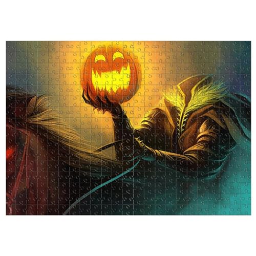 Halloween-Puzzles aus Holz, Halloween-Puzzle aus Holz, Kürbislaterne | Herbst-Puzzle für die Heimdekoration, interaktives Puzzle für Kinder von 8 bis 10 Jahren, Halloween-Puzzles aus Holz, Halloween-Puzzle aus Holz, Kürbislaterne | Herbst-Puzzle für die Heimdekoration, interaktives Puzzle für Kinder von 8 bis 10 Jahren, von Générique