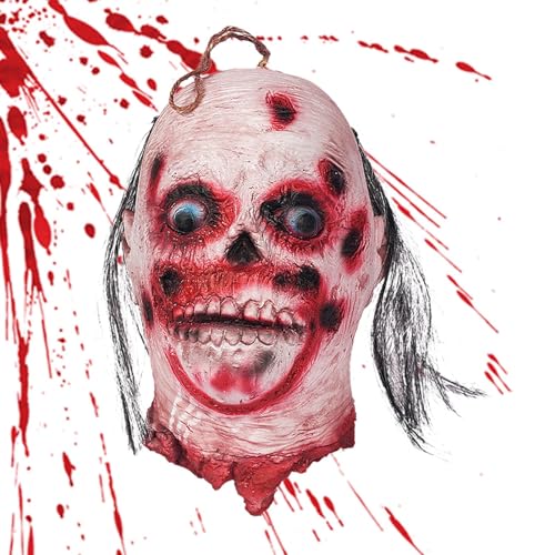 Halloween-Requisiten für geschnittenes Gesicht, Halloween-Requisiten für Schnittgesicht | Gruselige und realistische Latexdekoration, blutiges Gesicht mit Perücke | Geruchloses Spukhaus Halloween-Requisiten für geschnittenes Gesicht, Halloween-Requisiten für Schnittgesicht | Gruselige und realistische Latexdekoration, blutiges Gesicht mit Perücke | Geruchloses Spukhaus von Générique