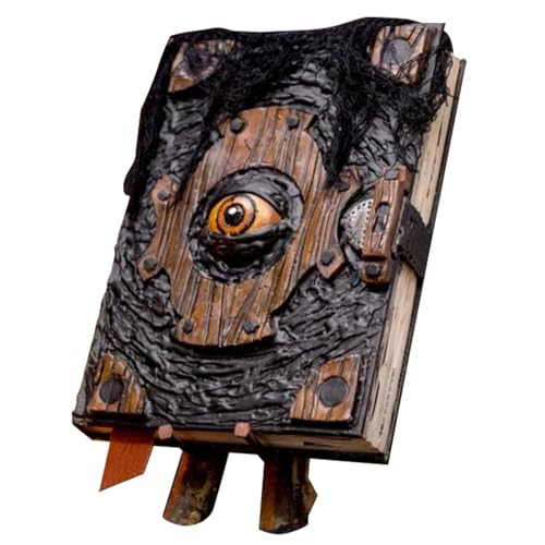 Halloween Sort Book Prop - Grimoire Gothic Gruselig Witch Demon Eyes Spellbook | Magisches Vintage Buch mit Horror-Thema Dekoration für Spukparty House Collectible Halloween Display Halloween Sort Book Prop - Grimoire Gothic Gruselig Witch Demon Eyes Spellbook | Magisches Vintage Buch mit Horror-Thema Dekoration für Spukparty House Collectible Halloween Display von Générique