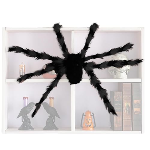 Halloween-Spinnen, Plüsch-Zubehör, 75 cm, Halloween-Dekoration, Spinnenweb, Dekoration für Halloween, flexible Spinne mit roten Augen, für den Halloween-Spinnen, Plüsch-Zubehör, 75 cm, Halloween-Dekoration, Spinnenweb, Dekoration für Halloween, flexible Spinne mit roten Augen, für den von Générique