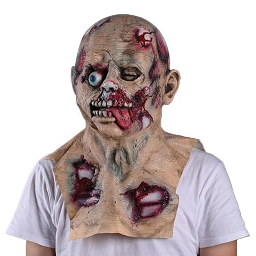 Halloween Spukhaus Requisiten, Halloween Make-up Kopfbedeckung Kopfbedeckung Kopfbedeckung mit exorbitanten Augen Erwachsene Horrorkostüme Sammelzubehör für Halloween Home von Générique