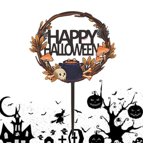 Halloween Topper – Gruselige Dessertdekoration, Partykuchenzubehör | Kuchendekorationen zur Auswahl, hohe Kartenform zum Thema Halloween, verleiht den G gruseligen Charme Halloween Topper – Gruselige Dessertdekoration, Partykuchenzubehör | Kuchendekorationen zur Auswahl, hohe Kartenform zum Thema Halloween, verleiht den G gruseligen Charme von Générique