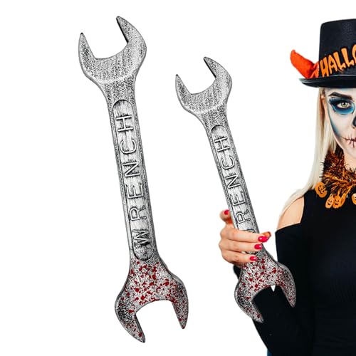 Halloween Wrench Bloody Simulation Wrench Prop | Kostümzubehör für Horrorpartys | Rollenspielwerkzeug für Bars zum Sammeln von Feiertagen Halloween Wrench Bloody Simulation Wrench Prop | Kostümzubehör für Horrorpartys | Rollenspielwerkzeug für Bars zum Sammeln von Feiertagen von Générique