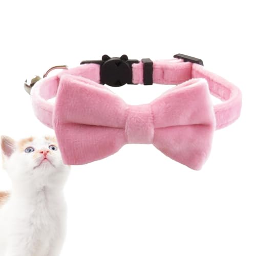 Halsband für Haustiere mit Glocke | Atmungsaktives und hautfreundliches Halsband mit Fliege, Kopfbedeckung für den Innenbereich, für Haustiere, für Hochzeit, Haus, Wandern, Reisen, Phot von Générique