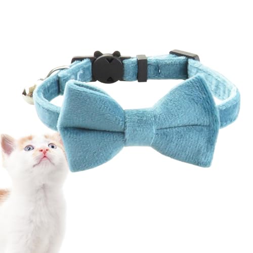 Halsband für Haustiere mit Glocke | Atmungsaktives und hautfreundliches Halsband mit Fliege, Kopfbedeckung für den Innenbereich, für Haustiere, für Hochzeit, Haus, Wandern, Reisen, Phot von Générique