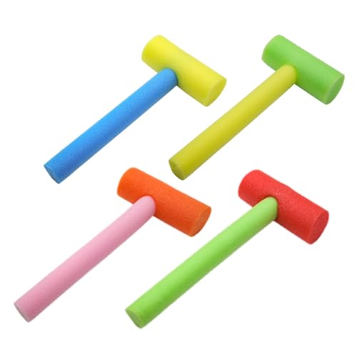 Hammer für Kinder – Hämmerungsspielzeug für Babys | Interaktives Spiel 4-teilig aus farbigem Schaumstoff, sicher, sensorischer Stimulator für Kindergarten im Innenbereich Hammer für Kinder – Hämmerungsspielzeug für Babys | Interaktives Spiel 4-teilig aus farbigem Schaumstoff, sicher, sensorischer Stimulator für Kindergarten im Innenbereich von Générique