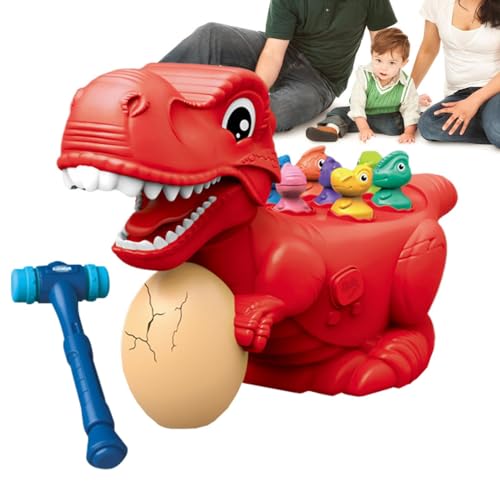 Hammerspielzeug für Schlagspiel, Dinosaurier-Hammerspiel mit Sound und Licht, Feinmotorikspielzeug mit kleinem Dinosaurier für frühes Lernen, lustige Aktivitäten Hammerspielzeug für Schlagspiel, Dinosaurier-Hammerspiel mit Sound und Licht, Feinmotorikspielzeug mit kleinem Dinosaurier für frühes Lernen, lustige Aktivitäten von Générique