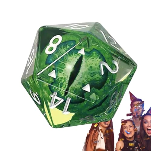 Handgemachtes RPG Würfelset - Polyedrische 20-De-Würfeltasche, scharfkantiges Design | Premium-Spielwürfel mit erstaunlichen Einschlüssen für Dungeons, Tischtafeln von Générique