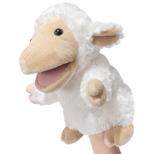 Handpuppe aus weichem Plüsch, Handpuppe, Arbeitsmund, Tierpuppen aus weichem Plüsch, 9,84 Zoll – Puppen aus Plüsch mit offenem Mund zum Geschichtenerzählen von Générique