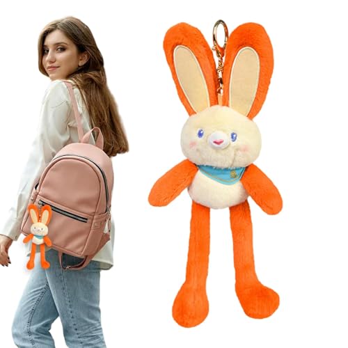 Hasenornament aus Plüsch, dekorativ, niedlich, Tier-Ornamente, Rucksack, bunt, Hasenmotiv, für Rucksack, Schultasche, Auto-Innenraum, Tasche Hasenornament aus Plüsch, dekorativ, niedlich, Tier-Ornamente, Rucksack, bunt, Hasenmotiv, für Rucksack, Schultasche, Auto-Innenraum, Tasche von Générique