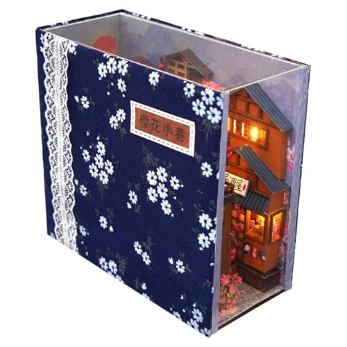 Haus-Set für Miniatur-Puppen zum Selbermachen - 3. Miniatur-Haus-Set für Buchhandlung, Tisch, Neujahrsgeschenk, Geburtstag, Valentinstag für Teenager, Erwachsene | Einlage für die L Haus-Set für Miniatur-Puppen zum Selbermachen - 3. Miniatur-Haus-Set für Buchhandlung, Tisch, Neujahrsgeschenk, Geburtstag, Valentinstag für Teenager, Erwachsene | Einlage für die L von Générique