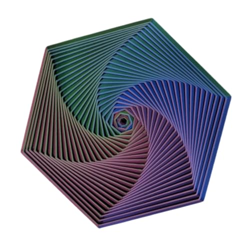 Hexagon Fidget – Stressabbau Hexagon Spielzeug – Illusion 3D-Druck Anti-Stress – sensorisches Spielzeug für Partys und Spiele von Générique