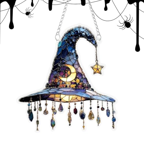 Hexenhut, Hexenhut, Halloween-Ornamente für Party – 2D Acryl, Halloween, Dekoration, Fensterdekoration für -Kamin Hexenhut, Hexenhut, Halloween-Ornamente für Party – 2D Acryl, Halloween, Dekoration, Fensterdekoration für -Kamin von Générique