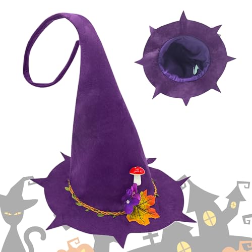 Hexenhut Halloween – Schwarzer Halloween Wool Witch Kostüm Zubehör | Schwarzer Hut klassisch in Kegelform für Kostüm | Heaves Leicht Bequem für Erwachsene | Hut Hexenhut Halloween – Schwarzer Halloween Wool Witch Kostüm Zubehör | Schwarzer Hut klassisch in Kegelform für Kostüm | Heaves Leicht Bequem für Erwachsene | Hut von Générique