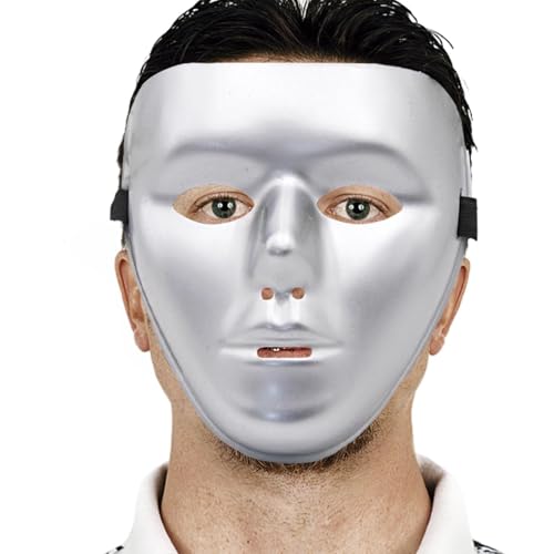 Hip Hop Full Face Cover – Halloween-Gesichtsmaske | Vollgesichtsmaske, Halloween-Gesichtsmaske, Karneval, verstellbar, Halloween, Party, Abdeckung für Maskerade, Cosplay, White Full Face Pa Hip Hop Full Face Cover – Halloween-Gesichtsmaske | Vollgesichtsmaske, Halloween-Gesichtsmaske, Karneval, verstellbar, Halloween, Party, Abdeckung für Maskerade, Cosplay, White Full Face Pa von Générique