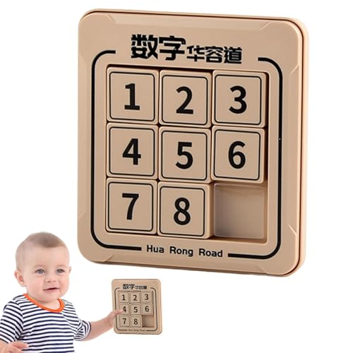 Huarong Digitale Route – Interaktives Puzzlespielzeug, Gehirnentwicklungsspiel | Digitales Schiebe-Puzzle, fördert das Lernen, die Logik und die Auflösungsfähigkeit von Générique