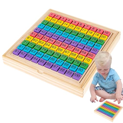Hundred Number Board, 1-100 Math Learning Game, Preschool Counting Chart, Educational Toy for Kids, Engaging and Long Lasting Kindergarten Learning Activity for Ages 3+ von Générique