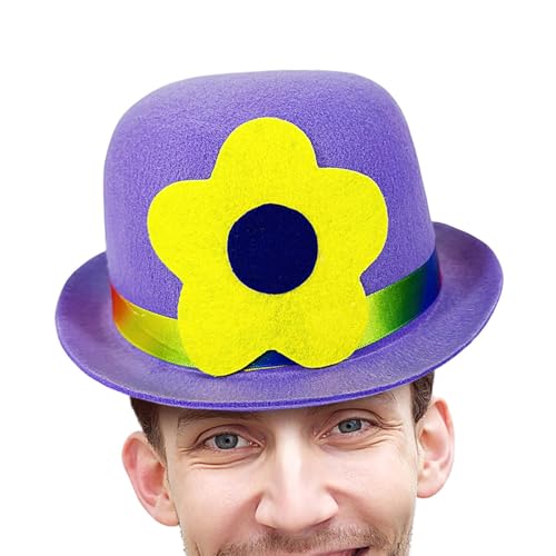 Hut | Flacher Clownhut aus Filz mit flacher Spitze, Zubehör für Narren, kreativ und bequem, für Kostüm, Party, Außenbereich und Versammlung Hut | Flacher Clownhut aus Filz mit flacher Spitze, Zubehör für Narren, kreativ und bequem, für Kostüm, Party, Außenbereich und Versammlung von Générique