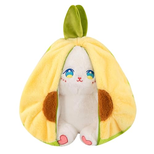 Kaninchen-Plüschtiere – Kaninchen-Plüschspielzeug | Capybara Plüschspielzeug | Wendekissen Bunny Capybara mit Reißverschluss | Kuscheltier | Puppenspielzeug Hase von Générique
