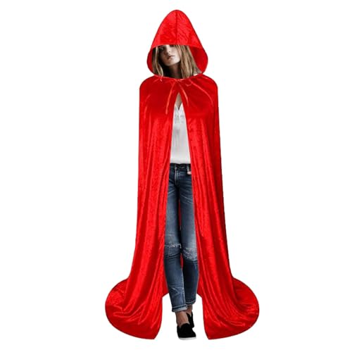 Kapuzenumhang, Halloween-Kapuzenumhang, Halloween-Überzug aus leichtem Samt, leichter Cosplay-Umhang über die gesamte Länge, Uni-Samtumhang für Frauen und Männer Erwachsene Halloween Kapuzenumhang, Halloween-Kapuzenumhang, Halloween-Überzug aus leichtem Samt, leichter Cosplay-Umhang über die gesamte Länge, Uni-Samtumhang für Frauen und Männer Erwachsene Halloween von Générique