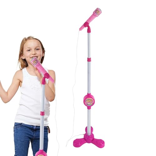 Karaoke Toys mit Ständer – buntes Musikmikrofon ohne Akku mit Ständer | Musikmikrofon mit anschließbarer Funktion mit Ständer für Kinder für Mädchen und Jungen Karaoke Toys mit Ständer – buntes Musikmikrofon ohne Akku mit Ständer | Musikmikrofon mit anschließbarer Funktion mit Ständer für Kinder für Mädchen und Jungen von Générique