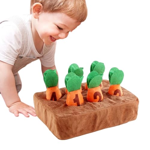 Karottenernte, Karottenerntenspiel, pflanzliches Plüschtier aus weichem Plüsch, Feinmotorik-Spielzeug für Kleinkinder, Karottenerntenspiel, Vorschule Lernspielzeug Karottenernte, Karottenerntenspiel, pflanzliches Plüschtier aus weichem Plüsch, Feinmotorik-Spielzeug für Kleinkinder, Karottenerntenspiel, Vorschule Lernspielzeug von Générique