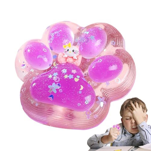Katzenpfotenspielzeug | Fidget-Katzenpfotenspielzeug, weiches Quetschspielzeug in Form einer Katzenklaue | Quetschspielzeug für kleine Katzenpfoten, niedliches sensorisches Anti-Stress-Spielzeug von Générique