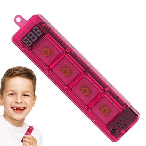 Keyboard Fidget Toy, kompakter Handheld-Schlüsselanhänger, 5,12 x 3,15 Zoll, LED, Licht Stress, beruhigende Spielkonsole, tragbares Spielzeug für Reisen, Büro, Schule von Générique