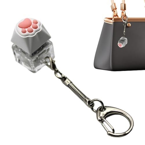 Keycap Keychain, Fidget Keychain Toy Silikon – Entspannendes Zubehör für Bahnhof, Outdoor, Schule, Familie, Reisen, Arbeit, kleines multifunktionales sensorisches Spielzeug von Générique