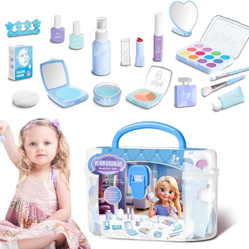 Kids Makeup Kit, Little Girl Toy, 7,48 x 3,94 Zoll Game House Set, Pretend Play Makeups Harmless Makeup, Indoor Fun Games for Birthday and Holiday, Celebration Present Kids Makeup Kit, Little Girl Toy, 7,48 x 3,94 Zoll Game House Set, Pretend Play Makeups Harmless Makeup, Indoor Fun Games for Birthday and Holiday, Celebration Present von Générique