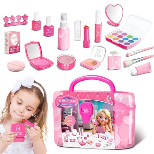 Kids Makeup Kit, Little Girl Toy, 7,48 x 3,94 Zoll Game House Set, Pretend Play Makeups Harmless Makeup, Indoor Fun Games for Birthday and Holiday, Celebration Present Kids Makeup Kit, Little Girl Toy, 7,48 x 3,94 Zoll Game House Set, Pretend Play Makeups Harmless Makeup, Indoor Fun Games for Birthday and Holiday, Celebration Present von Générique