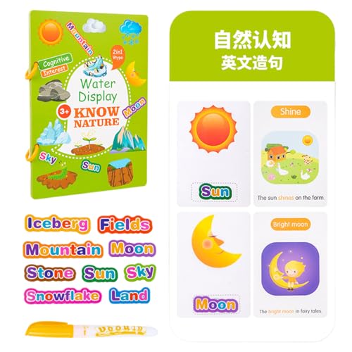 Kids Water Painting Book, Learning Words Activities, Wiederverwendbare Karten, Lernspielzeug, lustiges und interaktives Lernen für Kinder im Alter von 3-12 Jahren alt Kids Water Painting Book, Learning Words Activities, Wiederverwendbare Karten, Lernspielzeug, lustiges und interaktives Lernen für Kinder im Alter von 3-12 Jahren alt von Générique