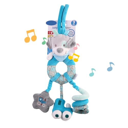 Kinderwagenspielzeug aus Plüsch, blau, niedliche Rasseln aus Plüsch, Dekoration für Auto oder Kinderwagen | Niedliche Tiergehänge für und Mädchen, ideal für R Kinderwagenspielzeug aus Plüsch, blau, niedliche Rasseln aus Plüsch, Dekoration für Auto oder Kinderwagen | Niedliche Tiergehänge für und Mädchen, ideal für R von Générique