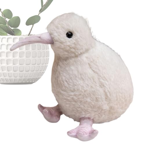 Kiwi Plüschpuppe – Soft Kiwi Bird for Collectors, Soft Kiwi Plush to Sleep, Kiwi Puppet gepolstert für , Mädchen, Vogelfans | Das realistische Plüschtier mit natürlichem Design von Générique