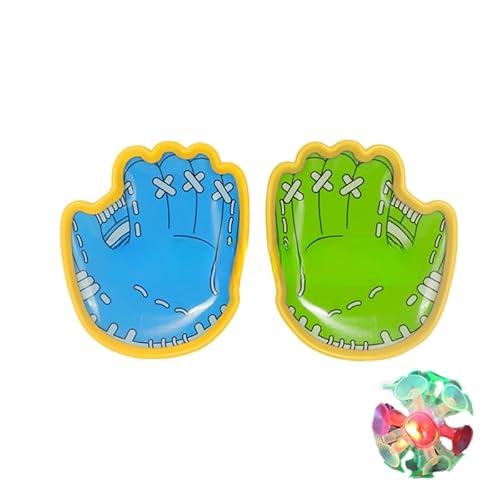 Klebeballspiel für Kinder, interaktives Eltern-Kind-Spiel mit Saugnapf-Zielscheibe, klebrige Bälle für Outdoor-Aktivitäten (Blue/Green+Ball) von Générique