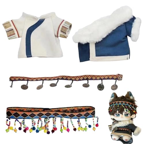 Kleidung von 20 cm, Plüschkleidung 20 cm, Tibetische Kleidung für Plüschtiere – Anziehset, Outfitzubehör, Kleidungskollektion Kleidung von 20 cm, Plüschkleidung 20 cm, Tibetische Kleidung für Plüschtiere – Anziehset, Outfitzubehör, Kleidungskollektion von Générique