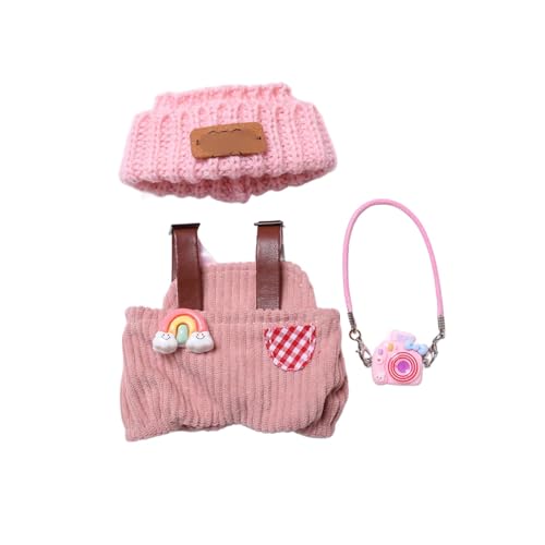 Kleidungsset für 17 cm Plüsch, Zubehör für Puppen, DIY-Set aus Plüsch, Overall mit verstellbaren Trägern, Geschenke für Kinder Kleidungsset für 17 cm Plüsch, Zubehör für Puppen, DIY-Set aus Plüsch, Overall mit verstellbaren Trägern, Geschenke für Kinder von Générique