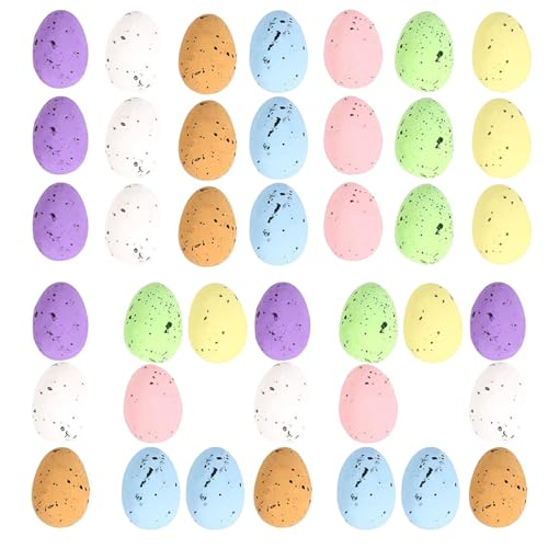 Kleine Eier zur Dekoration von Ostern, aus Schaumstoff, winzige Ostereier – 100 x Miniatur-Deko-Eier, gesprenkelt, Ostereier, künstliche Ostereier, Handwerk, Ostereier von Générique