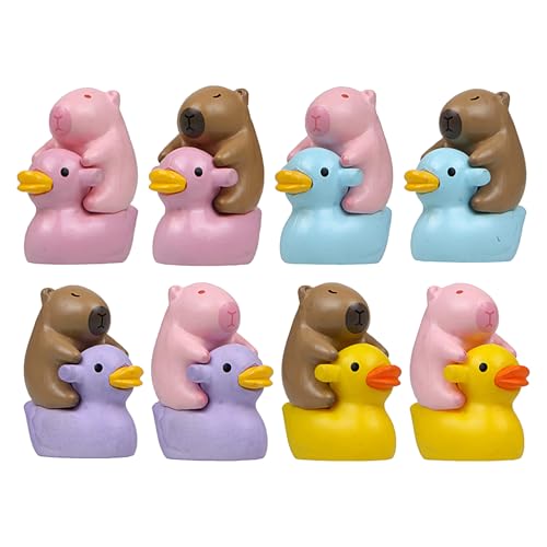 Kleine Enten, 8 Stück, kleine Capybara-Figuren, Kuchendekoration – niedlich, Kuchendekoration, Handwerk, Tiere, Dekoration, Haus, Gartenzubehör, für Wohnzimmer und Büro Kleine Enten, 8 Stück, kleine Capybara-Figuren, Kuchendekoration – niedlich, Kuchendekoration, Handwerk, Tiere, Dekoration, Haus, Gartenzubehör, für Wohnzimmer und Büro von Générique