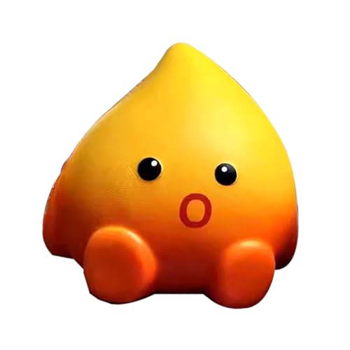Kleines Flammenspielzeug mit langsamem Aufstieg, Anti-Stress-Ball mit langsamem Aufstieg | Schöne Flamme zum Drücken – -Handspielzeug, weich, langsamer Rückprall, sensorisches Fidget für von Générique