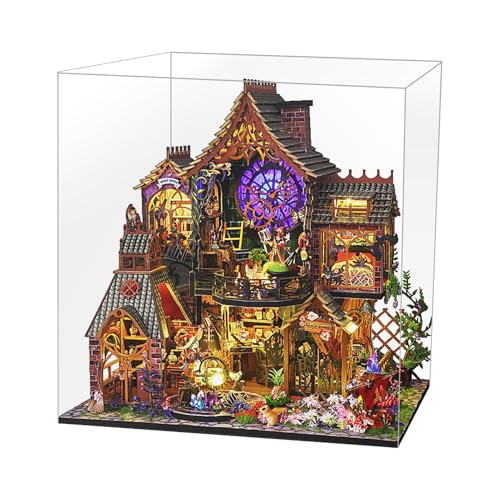 Kleines Haus, kleine Häuser – Miniatur-Set für Haus | Modellbausätze aus Feenhaus mit Möbeln, kreative Raumdekoration, kleines Haus aus Holz für Bibliothek, Kleines Haus, kleine Häuser – Miniatur-Set für Haus | Modellbausätze aus Feenhaus mit Möbeln, kreative Raumdekoration, kleines Haus aus Holz für Bibliothek, von Générique