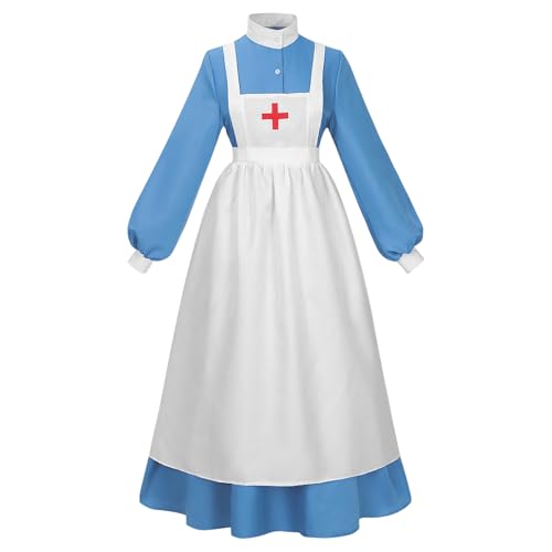 -Kostüm, Halloween-Kostüm, Erster Weltkrieg, Krankenschwesterkleid, Damen | Cosplay-Zubehör mit langen Ärmeln für Events, Verkleidungen, Fotos, Schauspieler, Theater, leidenschaftliche -Kostüm, Halloween-Kostüm, Erster Weltkrieg, Krankenschwesterkleid, Damen | Cosplay-Zubehör mit langen Ärmeln für Events, Verkleidungen, Fotos, Schauspieler, Theater, leidenschaftliche von Générique