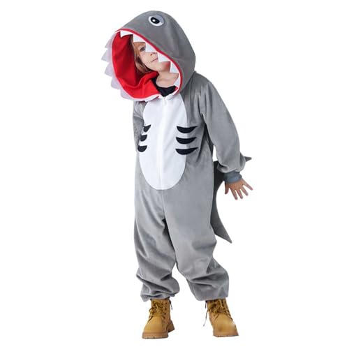 Kostüm Halloween Jungen Pyjama Tier Hai für Party Verkleidungen Cosplay und Karneval Kindertag mit Kapuze und Schwanz für Jungen 3 bis 10 Jahre Verkleidung Kinder Halloween T358 Kostüm Halloween Jungen Pyjama Tier Hai für Party Verkleidungen Cosplay und Karneval Kindertag mit Kapuze und Schwanz für Jungen 3 bis 10 Jahre Verkleidung Kinder Halloween T358 von Générique
