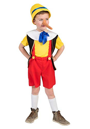 Generique - Kleiner Lügner Kostüm für Jungen rot-gelb - 116 (6-7 Jahre) von Generique -