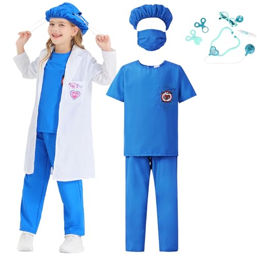 Kostüm für Kinder, Doktor, mit Bluse und Zubehör für Rollenspiele, Show, Kostümparty, Verkleidung für Kinder, Halloween Kostüm für Kinder, Doktor, mit Bluse und Zubehör für Rollenspiele, Show, Kostümparty, Verkleidung für Kinder, Halloween von Générique