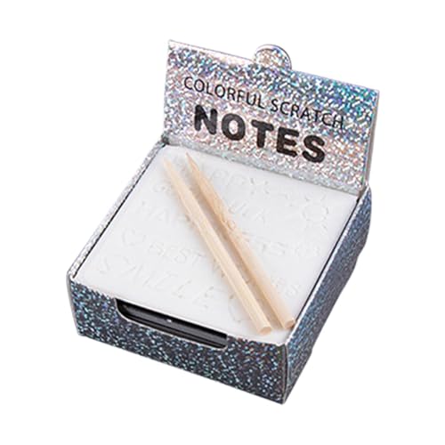 Kratzpapier zum Kratzen, Doodle Pads für Bastelprojekte, kreatives Kratzpapier für Kleinkinder, 100 Blatt, für Kleinkinder Kratzpapier zum Kratzen, Doodle Pads für Bastelprojekte, kreatives Kratzpapier für Kleinkinder, 100 Blatt, für Kleinkinder von Générique
