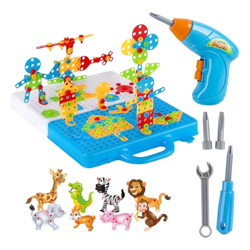 Kreatives Bohrer-Puzzle-Set, elektrische Bohrmaschine Puzzle – 289 Teile/Elektrisches Set und Schraubendreher Spielzeug, Konstruktionsbauprojekte, Bausteine für, P von Générique