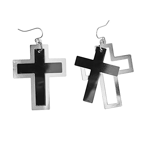 Widmann 03565 - Ohrringe Kreuz, Schmuck, Nonnen, Hexen, Biker, Rocker, Gothic, Karneval, Halloween von WIDMANN MILANO PARTY FASHION